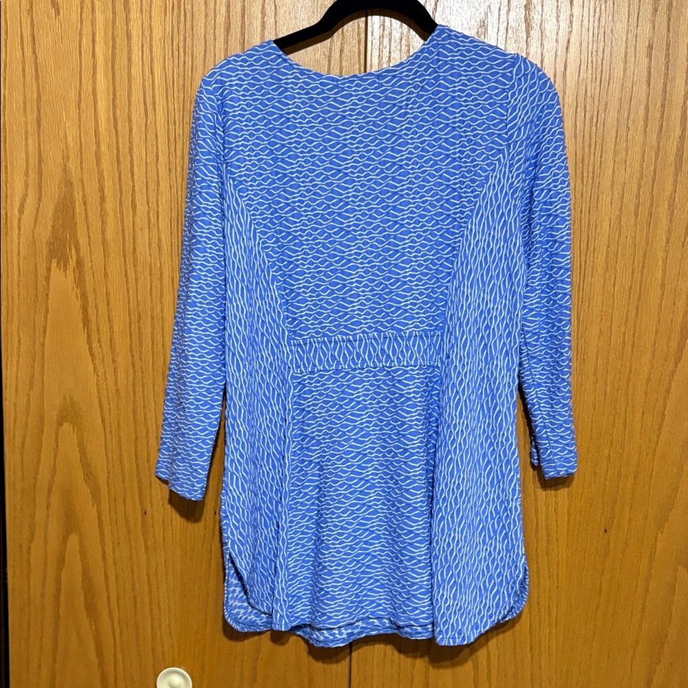 Habitat women's S lagenlook‎ textured tunic 3/4 sleeve pockets - Picture 5 of 5